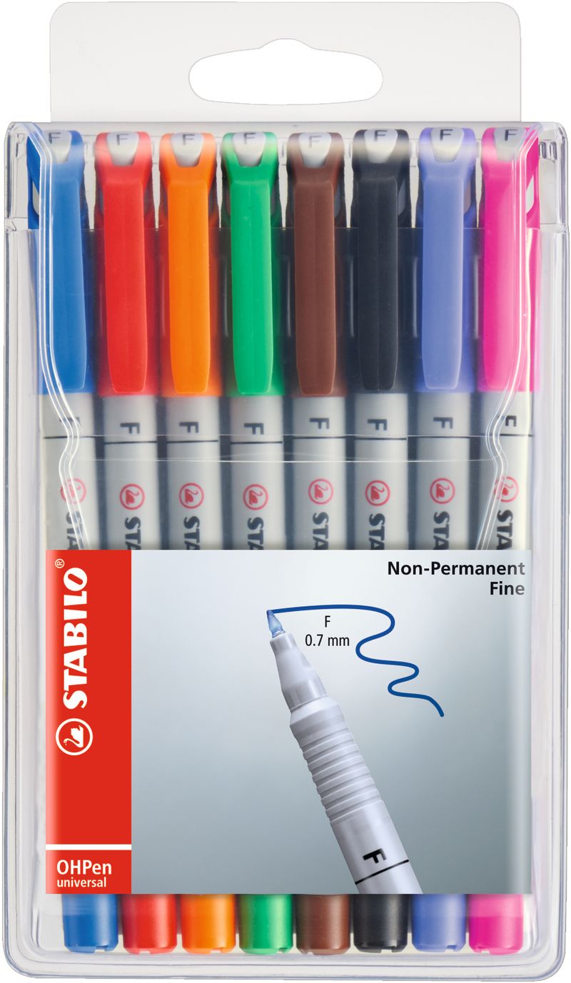 STABILO-OHPen-evidenziatore-8-pz-Multicolore