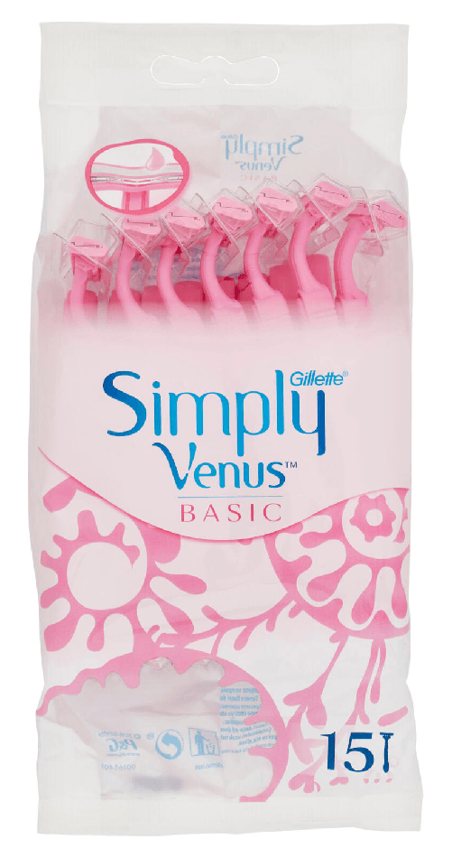 Gillette Radi E Getta Lady Venus Simply2 15 Pezzi