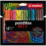 STABILO pointMax ARTY penna tecnica Medio Multicolore 18 pz