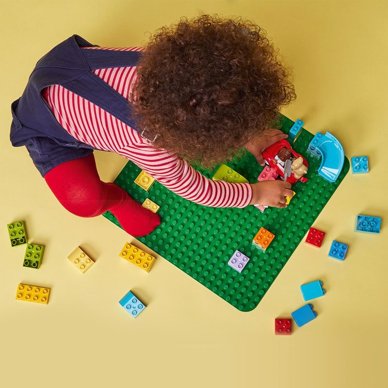 LEGO-DUPLO-10980-Base-Verde-Tavola-Classica-per-Mattoncini-Piattaforma-Giocattolo-Superfice-di-Costruzione-per-Bambini