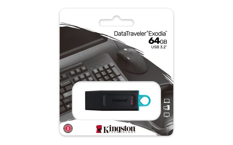 Kingston-Technology-DataTraveler-Exodia-unita-flash-USB-64-GB-USB-tipo-A-3.2-Gen-1--3.1-Gen-1--Nero