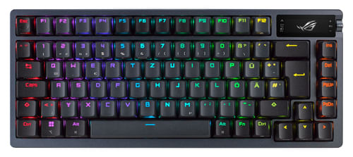 ASUS ROG Azoth tastiera Gaming USB + RF Wireless + Bluetooth QWERTY Nero