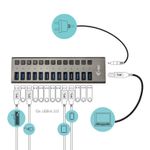 i-tec-U3CHARGEHUB13-Caricabatterie-per-dispositivi-mobili-Grigio-Interno