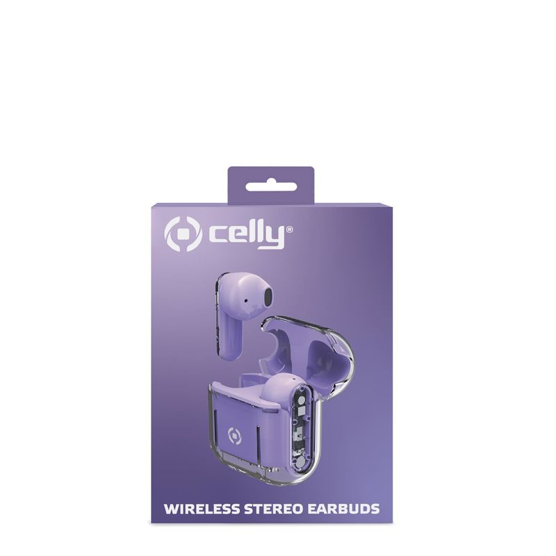 Celly-SHEER-Auricolare-True-Wireless-Stereo--TWS--In-ear-Musica-e-Chiamate-Trasparente-Viola