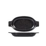 Pirofila H&H Ovale In Stoneware Nero Cm 27,5X18X4H