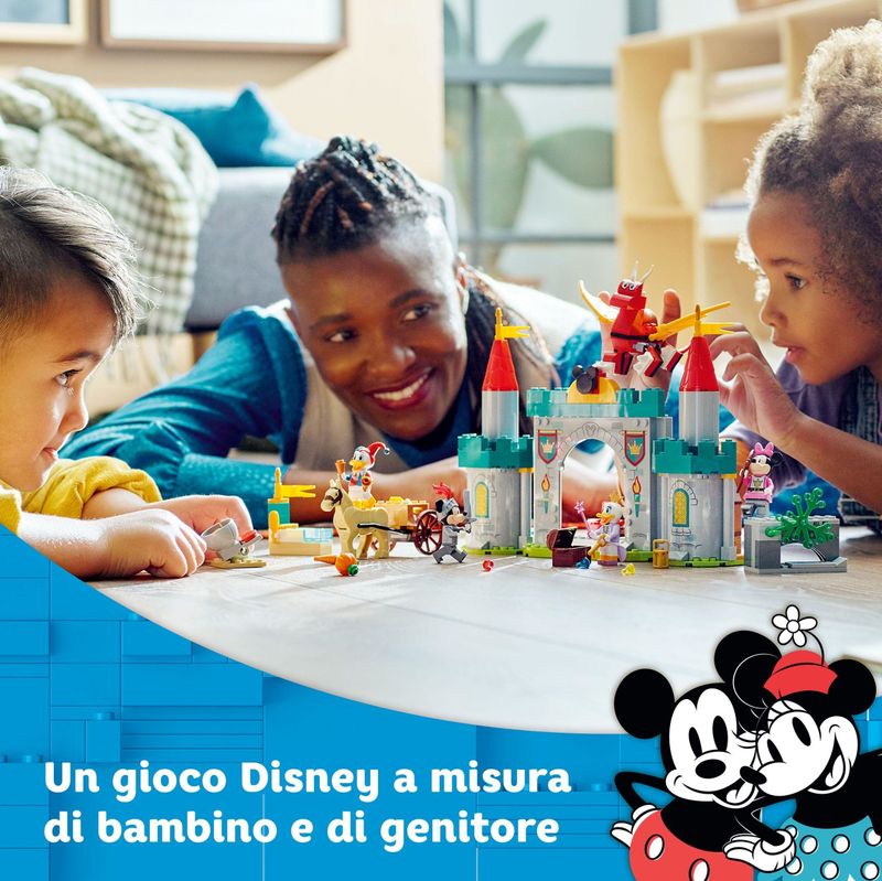 LEGO-Disney-Topolino-e-Amici-10780-Topolino-e-i-suoi-Amici-Paladini-del-Castello-Cavallo-Giocattolo-Giochi-per-Bambini