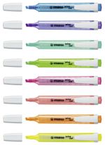 STABILO-Swing-Cool-evidenziatore-8-pezzo-i--Blu-Verde-Arancione-Rosa-Rosso-Viola-Giallo-Punta-sottile-smussata