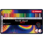 STABILO Pen 68 brush ARTY marcatore Multicolore 30 pz