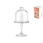 Pasabahce Mini Alzata Patisserie In Vetro Trasparente Con Cupola Cm10X18,5H