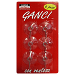 Ganci Ventosa 6 Pezzi Casre5492