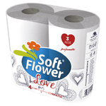 Soft Flower 4 Rotoloni Igienica 3 Veli Profumata Love