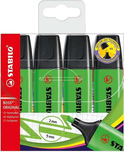 STABILO-BOSS-Original-evidenziatore-4-pz-Verde