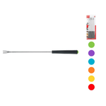Confezione 6 Forchette Fonduta Inox Manico Nero Home