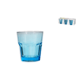 Pasabahce Set 6 Bicchieri Pastra Di Vetro Azzurro, Casablanca, 25Cl