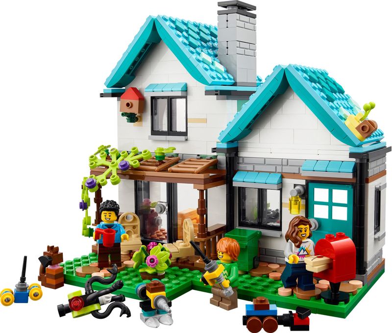 LEGO-Creator-31139-Casa-Accogliente-Modellino-da-Costruire-di-Case-Giocattolo-3-in-1-Idea-Regalo-per-Bambini