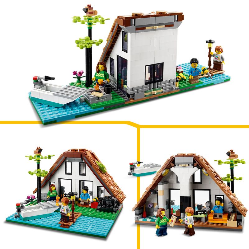 LEGO-Creator-31139-Casa-Accogliente-Modellino-da-Costruire-di-Case-Giocattolo-3-in-1-Idea-Regalo-per-Bambini