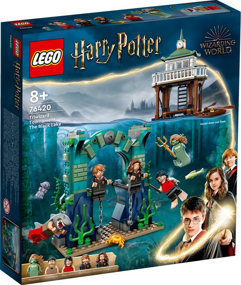 LEGO-Harry-Potter-76420-Torneo-dei-Tremaghi--il-Lago-Nero-Giochi-per-Bambini-e-Bambine-con-Barca-Giocattolo-e-5-Minifigure