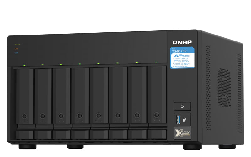 QNAP-TS-832PX-NAS-Tower-Collegamento-ethernet-LAN-Alluminio-Nero-AL324