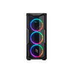 Noua CASE MID-TOWER NO PSU SMASH S2 BLK 1USB3 2USB2 VETRO TEMPERATO RGB FAN