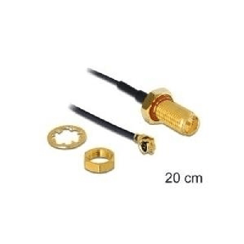 Delock-Cavo-antenna-RP-SMA-jack-per-l-installazione-su-MHF-I-plug-1.13-20-cm-lunghezza-filettatura-10-mm-a-prova-di-spru