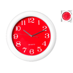 Orologio Tondo, ø 37 Cm, Rosso/bianco H&H