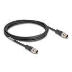 Delock Cavo M12 connettore a 8 pin con codifica X su PVC 2 m (80864)