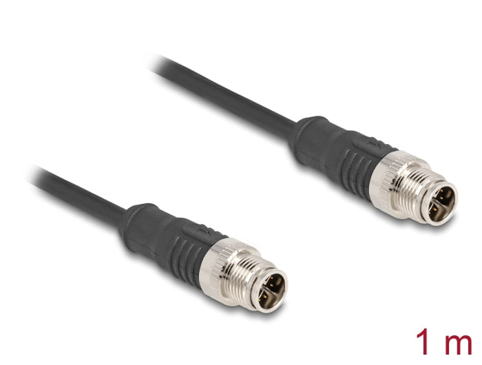 Delock-Cavo-M12-connettore-a-8-pin-con-codifica-X-su-PVC-1-m--80863-