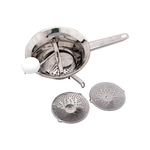 Passa verdura in acciaio inox, colore argento, marca Metalsomma, 20cm