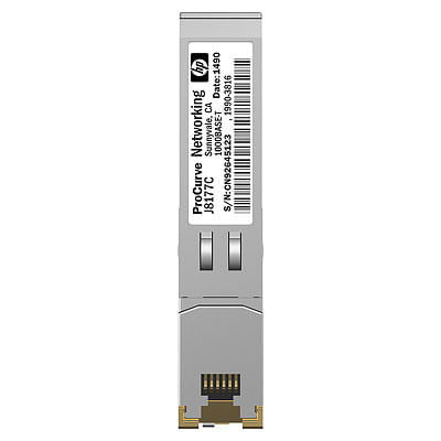 HPE X120 - MODULE TRANSMETTEUR SFP (MINI-GBIC) - GIGE - 1000BASE-T - RJ-45 - POUR HP 3100 HPE 10512 12504 1910 3100 3600