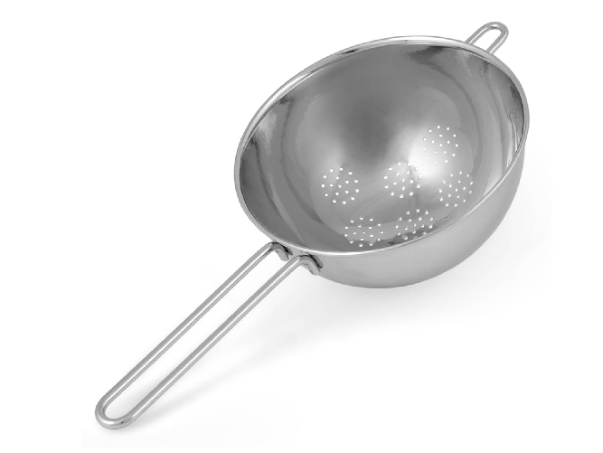 Colabrodo Home in acciaio Inox Spazzolato Cm 18