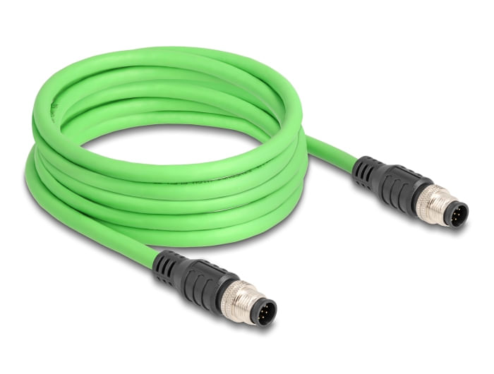 Delock-Cavo-M12-con-codifica-A-8-pin-maschio-maschio-PUR--TPU--5-m