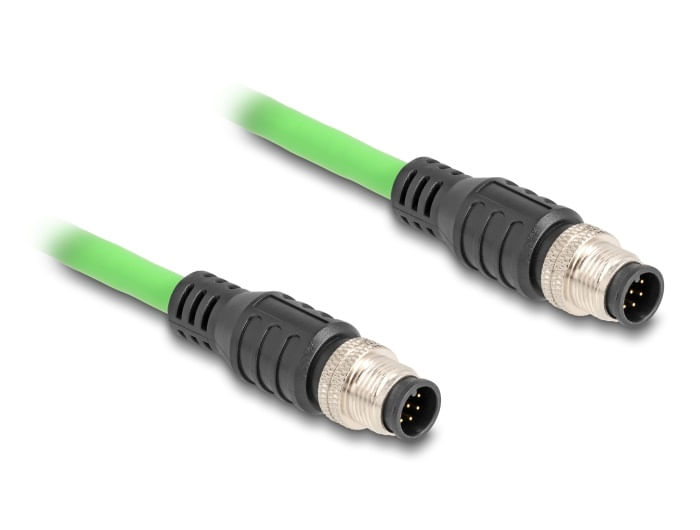 Delock-Cavo-M12-con-codifica-A-8-pin-maschio-maschio-PUR--TPU--5-m