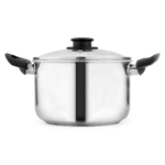 Pentola  Royal Norfolk acciaio inox, coperchio In vetro,  20 cm