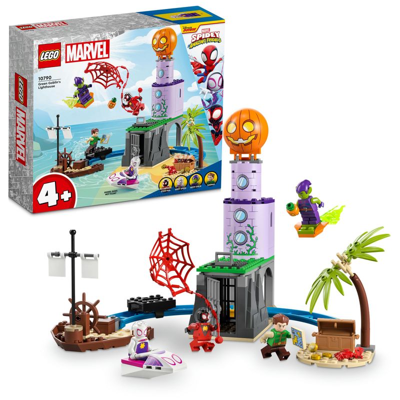 LEGO-Marvel-10790-Team-Spidey-al-Faro-del-Goblin-Giochi-per-Bambini-dai-4-Anni-in-su-Serie-Spidey-e-i-Suoi-Fantastici-Amici
