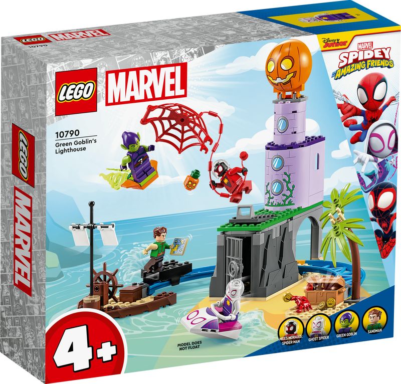 LEGO-Marvel-10790-Team-Spidey-al-Faro-del-Goblin-Giochi-per-Bambini-dai-4-Anni-in-su-Serie-Spidey-e-i-Suoi-Fantastici-Amici