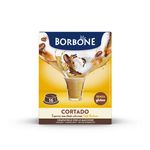 Borbone ESPRESSO MACCHIATO CAFFÈ BORBONE CORTADO - 16 CAPSULE COMPATIBILI A MODO MIO da 4g