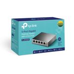 TP-LINK-TL-SG1005P-Non-gestito-Gigabit-Ethernet--10-100-1000--Supporto-Power-over-Ethernet--PoE--Nero