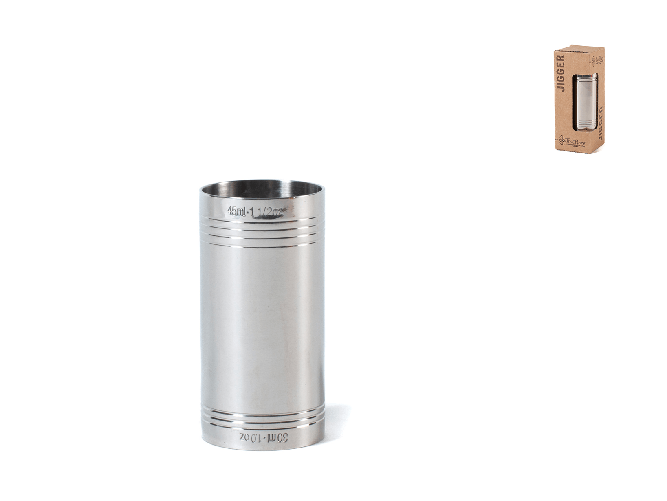 The Bars Jigger Tube In Acciaio Inox Ml 30/45, Argento