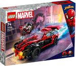 LEGO-76244-Marvel-Miles-Morales-vs.-Morbius-Spider-Man-Giocattolo-da-Costruire-per-Bambini-e-Bambine-con-Macchina-da-Corsa-e-Minifigure-di-Spidey