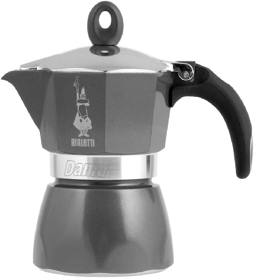 Bialetti Moka Dama Caffettiera, Alluminio, Grigio, 3 Tazze - PagineGialle  Shop