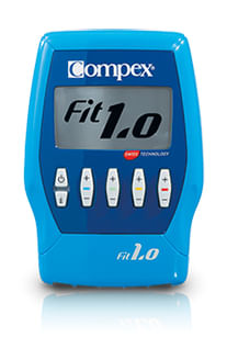 Compex Fit 1.0 stimolatore di muscolo elettronico Unità di elettrodi 4 canali Blu