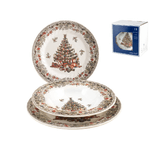 Servizio Tavola 18 Pezzi Earthenware Seasons Greetings Decorato Churchill