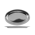 Piatto Port Inox bordo pesante Cm 31 Grigio Pinti Inox