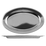 Piatto Port Inox bordo pesante Cm 47 Grigio Pinti Inox