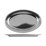 Piatto Port Inox bordo pesante Cm 36 Grigio Pinti Inox