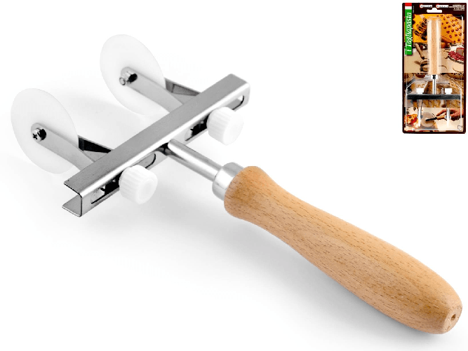 Tagliapasta Regolabile 2 Lame Pom Liscio Bianco Elettro Center