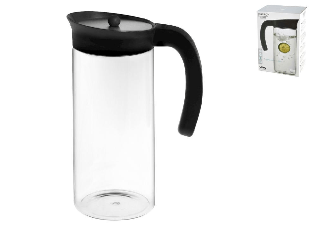 Caraffa In Vetro Borosilicato, 1.5 L, Con Manico H&H