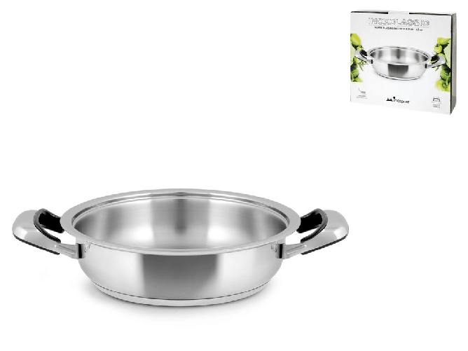 Tegame Inox 2 Manici Classic Cm30x7 Inoxpran