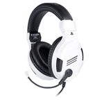 BIG BEN PS4OFHEADSETV3WHITE cuffia e auricolare Cablato A Padiglione Gaming Nero, Bianco