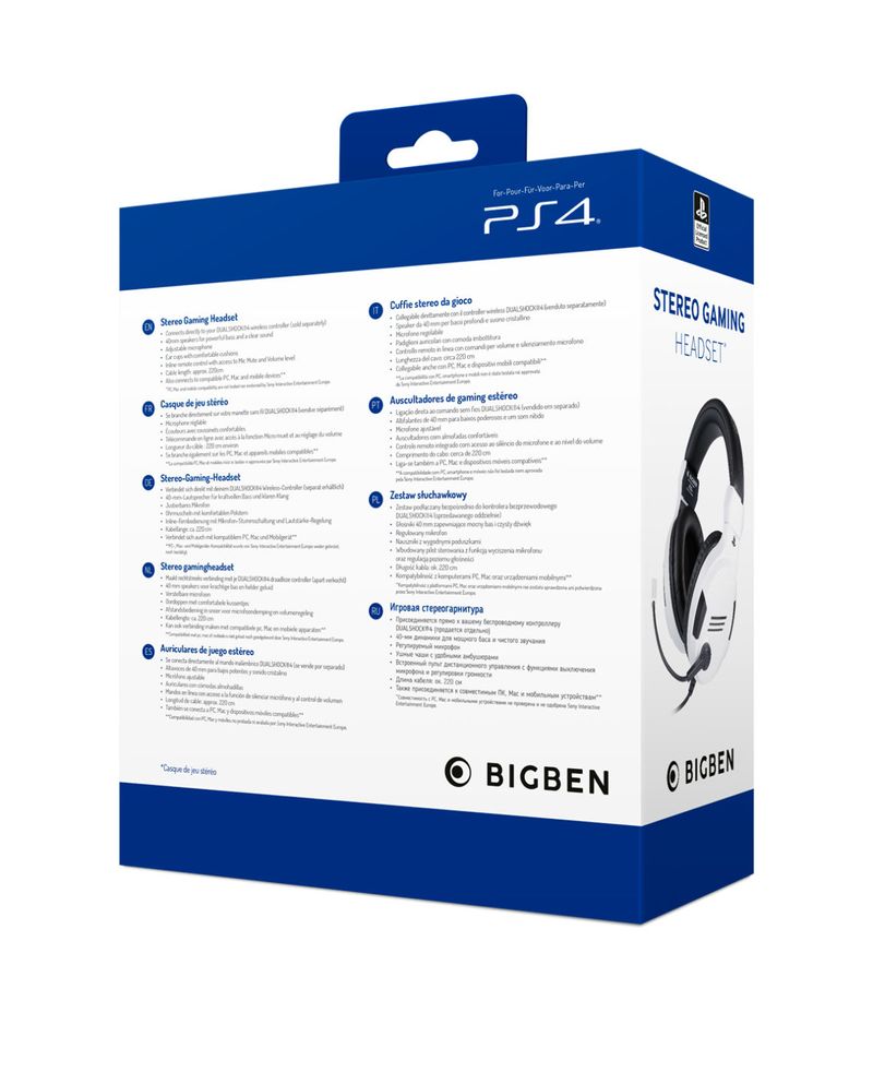 BIG-BEN-PS4OFHEADSETV3WHITE-cuffia-e-auricolare-Padiglione-auricolare-Connettore-3.5-mm-Nero-Bianco